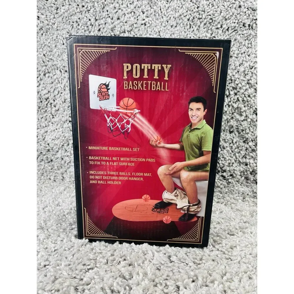 Potty Basketball Bathroom Decor Novelty Man Cave Game Urinal Camping New
